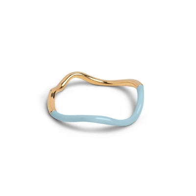 925 Sterling Silber 18k Gold Rosa Emaille Band Ringe für Frauen Mädchen