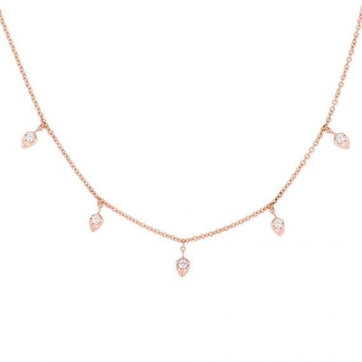 18K-Gold-Kette 925 Sterling Silber Feinkonnekt für Frauen Prinzessin-Schnitt Design