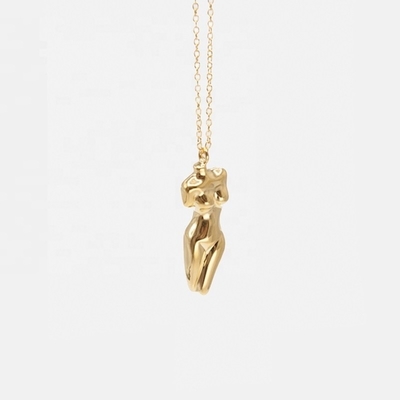 925 Sterling Silber Venus Frauen Körper Anhänger Halskette Anpassbar für Ihr Outfit
