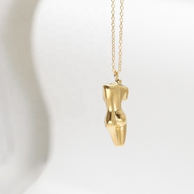925 Sterling Silber Venus Frauen Körper Anhänger Halskette Anpassbar für Ihr Outfit