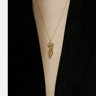 925 Sterling Silber Venus Frauen Körper Anhänger Halskette Anpassbar für Ihr Outfit