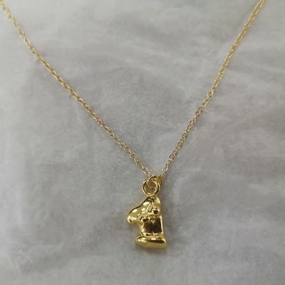 Venus Weiblichkeit 18K Goldplattiert 925 Sterling Silber gefüllt Anhänger Halskette für die Party