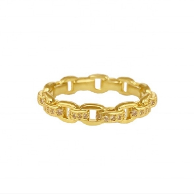 18K Gold Delikates Individual Super Fee 925 Sterling Silber Ring