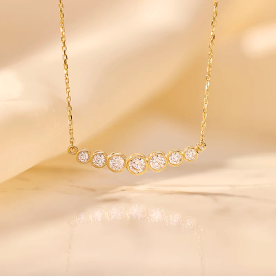 Minimalistische 925 Sterling Silber Tennis Anhänger Halsketten für Frauen Schicht stapelbare Halsketten