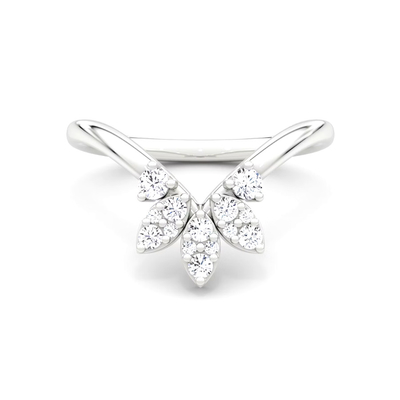 Neuankömmlinge entwerfen elegante 925 Sterling Silber 18K Gold Blütenkronenringe
