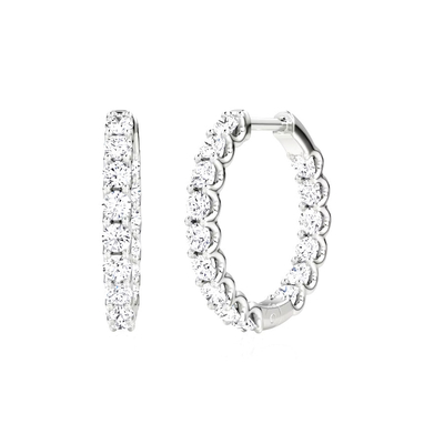 925 Sterling Silber Feinschmuck Hoop Ohrringe perfekt für jeden Anlass