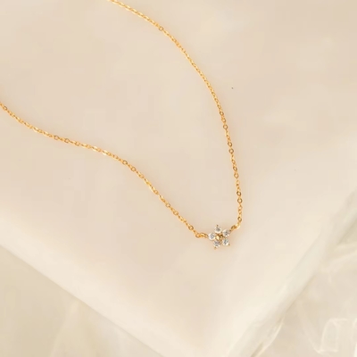 925 Sterling Silber Blumenhalskette Exquisite Trendy Rhodiniert Für Verlobung Hochzeit Party Perfektes Geschenk Für Freundinnen