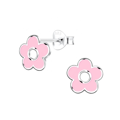 925 Sterling Silber Hypoallergenische Kinder-Stud-Ohrringe 18K-Goldplattiert