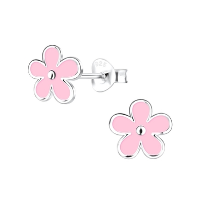 925 Sterling Silber Hypoallergenische Kinder-Stud-Ohrringe 18K-Goldplattiert