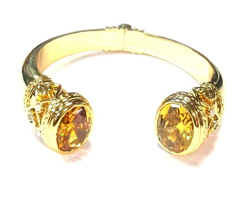 CZ Stein Armband 18K Gold Tennis Armband Kubik Zirkonia ECO Kupfer und Messing Armband