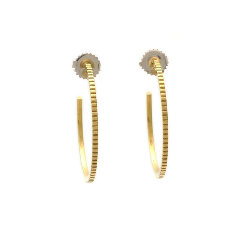 Zeitgenössische 925 Sterling Silber 18K Gold Hoop Ohrringe mit Kunden-Logo 30*30mm