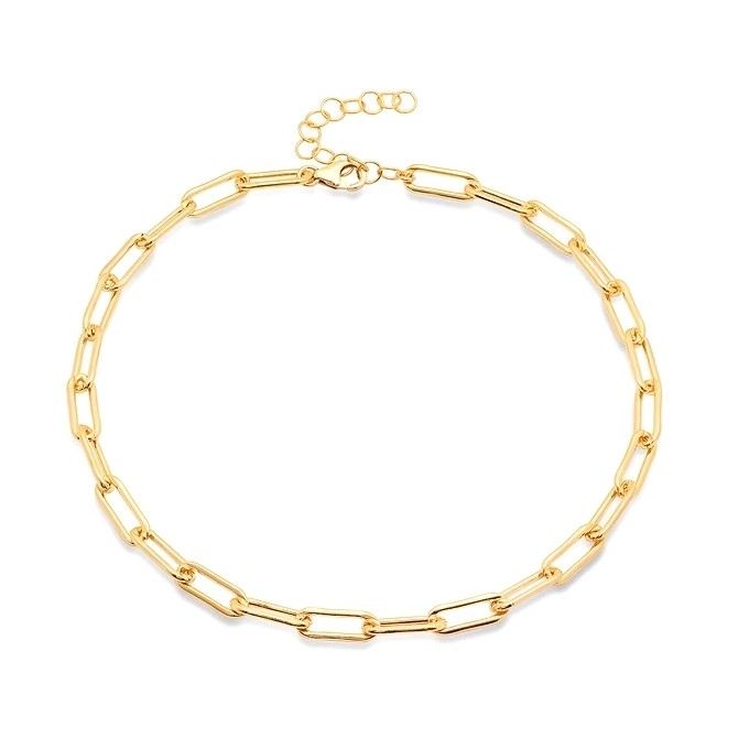 18K Goldplattierte Kette für Männer und Frauen Dicke Mode Edelstahl Halsketten