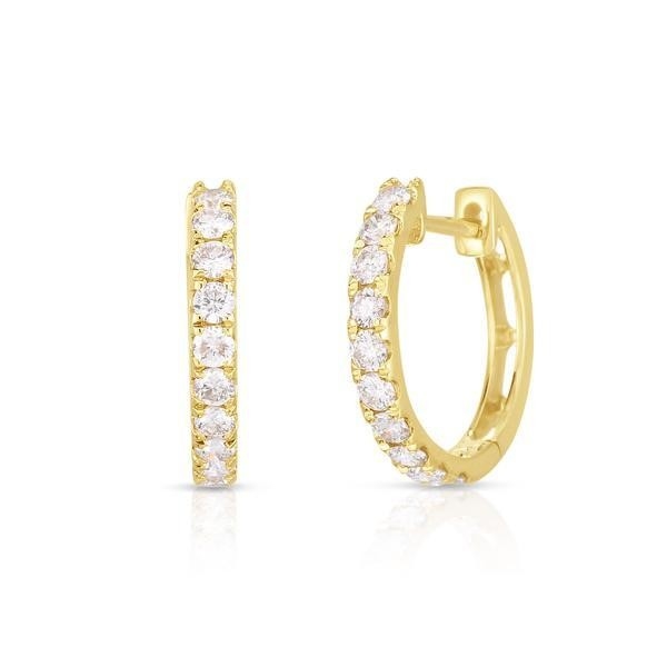 Schmuck Art Ohrringe 18K Gold beschichtet CZ Schlafring für Frauen 925 Sterling Silber