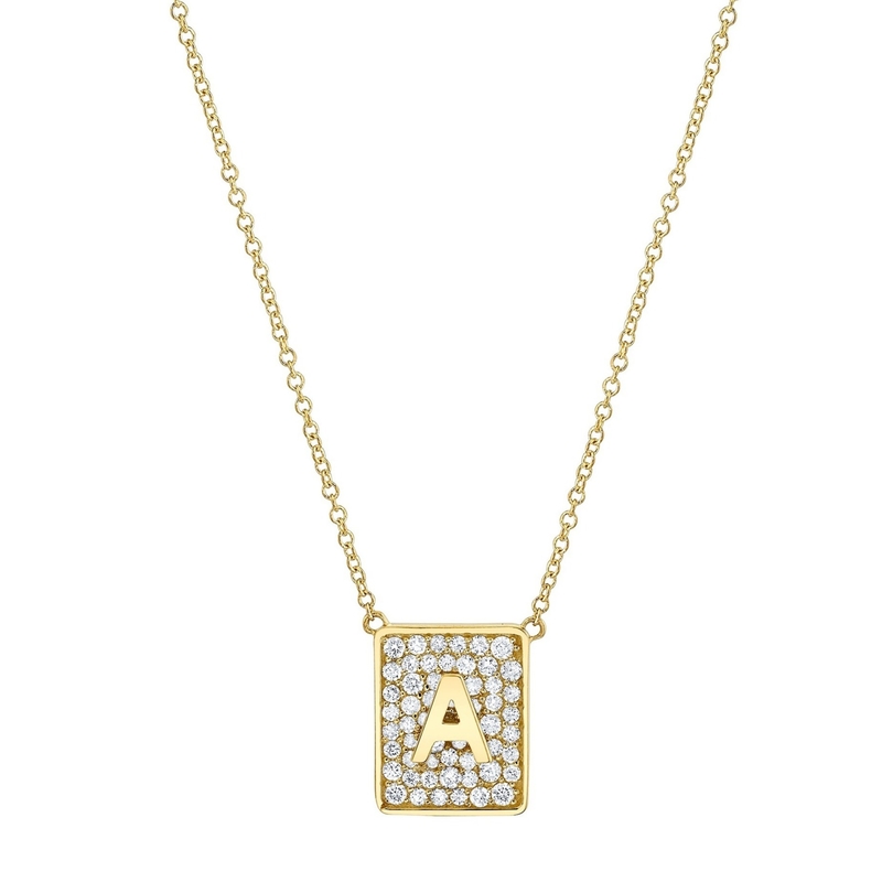 Machen Sie ihren Tag mit 14K Gold Quadratische Edelstein Halsketten für Frauen Valentinstagsgeschenk