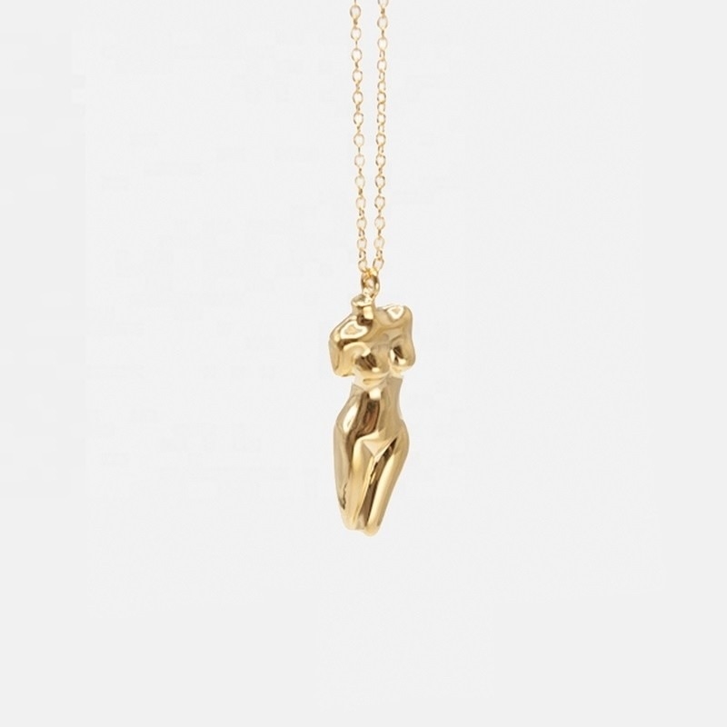 925 Sterling Silber Venus Frauen Körper Anhänger Halskette Anpassbar für Ihr Outfit