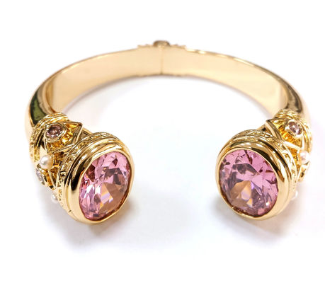 Plattierung Messing Armbänder Armbänder Manschetten Schmuck Granat Steine Silber Schmuck Glitter CZ