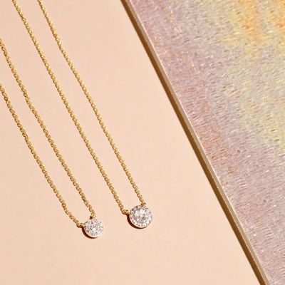 Kleine 18K-Goldplattierte CZ-Diamantkette für Mädchen im klassischen Stil