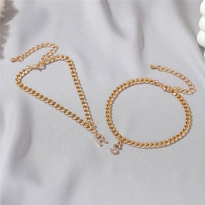 Personalisiertes 18K Goldplattiertes Mode-Brass-Cuban Link Chain-Tennis-Armband für Frauen