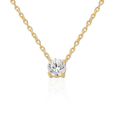ODM 8mm Sterling Silberkette Klar CZ 18k Gold überzogen Kette