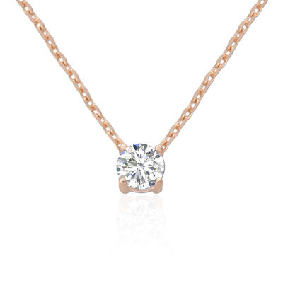 ODM 8mm Sterling Silberkette Klar CZ 18k Gold überzogen Kette