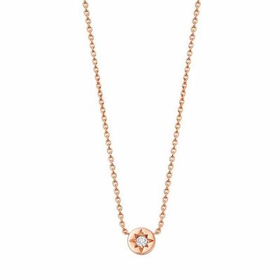 Goldplattierte 925 Sterling Silber Starburst Diamant Disc Anhänger Halskette für tägliches Tragen