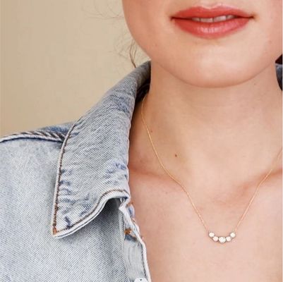 Rhodium 18k Gold Halskette Frauen 1,2 mm Weißgold Cz Anhänger