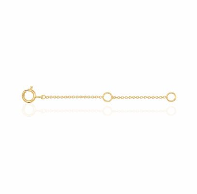Gold beschichtet 925 Sterling Silber Armband und Halskette Kettenverlängerer für Jahrestag
