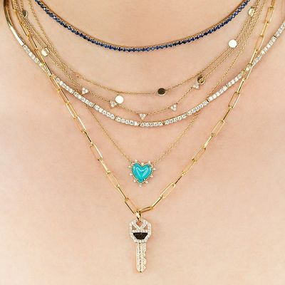 925 Sterling Silberkette Schmuck Diamant und Türkis Herz Twist Halskette Keine Perlenkette
