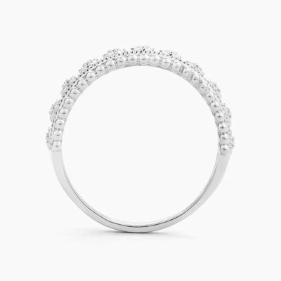 925 Sterling Silber CLASSIC Style Großhandel Stackbare Damenring mit vergoldeten Perlen