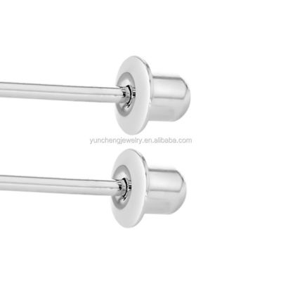 Schmetterlingblau und klar CZ Kinder-Stud-Ohrringe 925 Sterling Silber