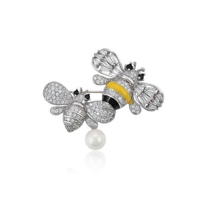 Besondere Farben: Esmalte Bienenbrücke Kristall Strass, Hummelbiene Lapel