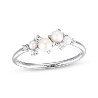 Weiße CZ Stapelbare 925 Sterling Silber Ringe Größe 3-10 Perlen Verlobungsringe