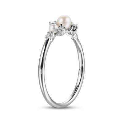 Weiße CZ Stapelbare 925 Sterling Silber Ringe Größe 3-10 Perlen Verlobungsringe
