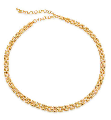 18K Goldplattierte Damen Mode Dicker Messing Kette Anhänger Halsketten