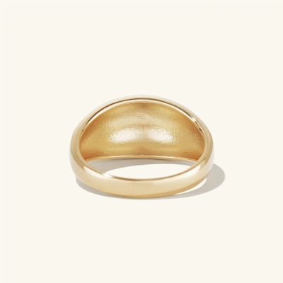 Fettfester Entwurf 925 Sterling Silber Dome Ring