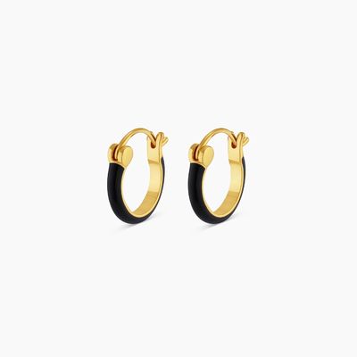 Farbige 925 Sterling Silber Hoop Ohrringe 18K Gold Stapeln Hoop Ohrringe