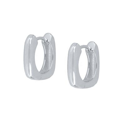 Ohrringe Echt 18K Gold Plattiert Hoop Huggie Sterling Silber 925 Schmuck für Frauen Mädchen