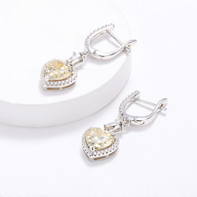 OEM Liebesherz Diamant Ohrringe 925 Sterling Silber Liebesherz Ohrringe