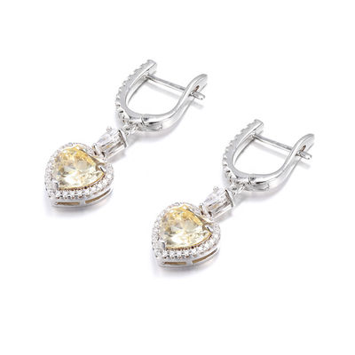 OEM Liebesherz Diamant Ohrringe 925 Sterling Silber Liebesherz Ohrringe