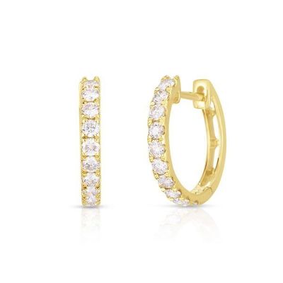 Schmuck Art Ohrringe 18K Gold beschichtet CZ Schlafring für Frauen 925 Sterling Silber