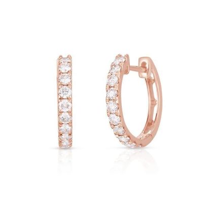Schmuck Art Ohrringe 18K Gold beschichtet CZ Schlafring für Frauen 925 Sterling Silber