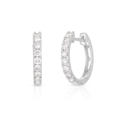 Schmuck Art Ohrringe 18K Gold beschichtet CZ Schlafring für Frauen 925 Sterling Silber