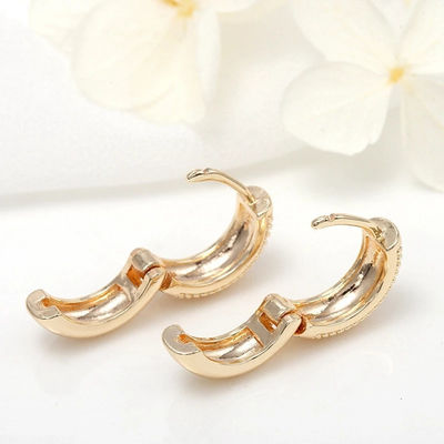 Eco-Friendly 18K Goldplattiert Multi Small Dot Beads Hoop Ohrringe für Frauen Mädchen 2021
