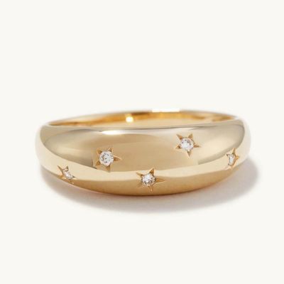 Eternity Band Ringe 18K Gold Brazilschen Schmuckstern 925 Sterling Silber Dome Damenring