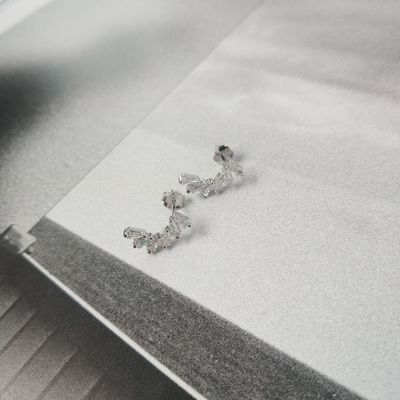 Zirkonie-Ohrstöpsel für Frauen Vermeil Schmuck Eisaugenringe