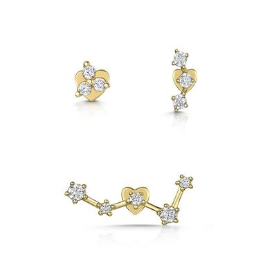 OEM Constella Stud Ohrringe 925 18k Weißgold Stud Ohrringe