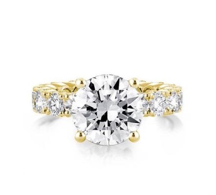 18K Gold Weiß Zirkon Ewigkeit Band 925 Sterling Silber Verlobungsringe