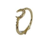 Herren feiner Sterling Silber 925 Custom Moon Ring mit 14k 18k 24k Gold aus Brasilien 2022