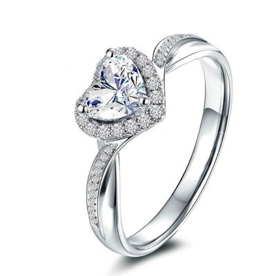 Herzen feine Weedringe 925 Sterling Silber Schmuck für Frauen Modeaccessoires