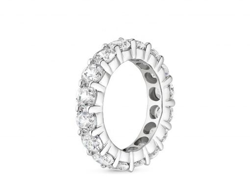 925 Sterling Silber Eternity Bands Ring Rhodiumplattiert Handgemachte Ringe Technischer Schmuck